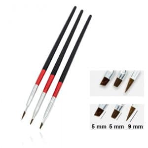 Set čopičev 3 kos - GEL in AKRIL