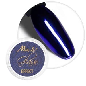 Chrome Mirror Effect prah za nohte - Navy 11