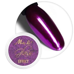 Chrome Mirror Effect prah za nohte - Purple 07