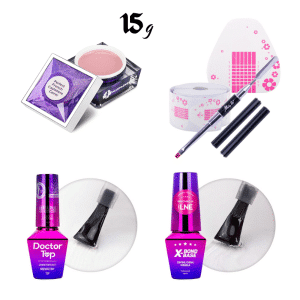 Profesionalni gel AP Perfect French Cashmere Cover 15 g - komplet