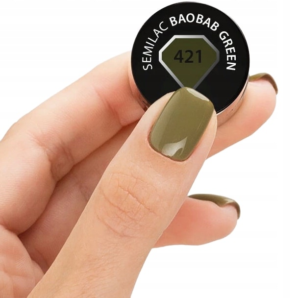 UV lak Semilac Baobab Green 421 - slika 9