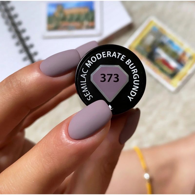 UV lak za nohte Semilac Moderate Burgundy 373 - slika 5