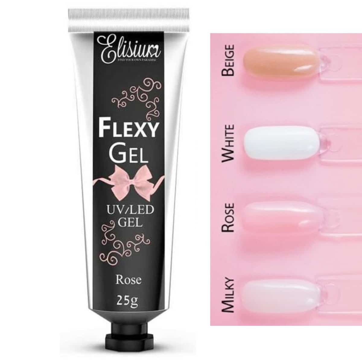 Flexy Gel - UV/LED gel ROSE 25g