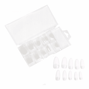 Umetne konice nohtov - PROZORNE OVAL 100 kos