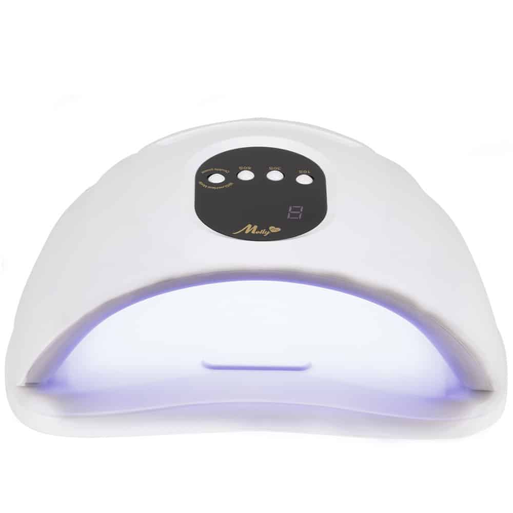 LED lučka MOLLYLUX D9 150W/57 diod z nosilcem za mobitel - Bela - slika 5