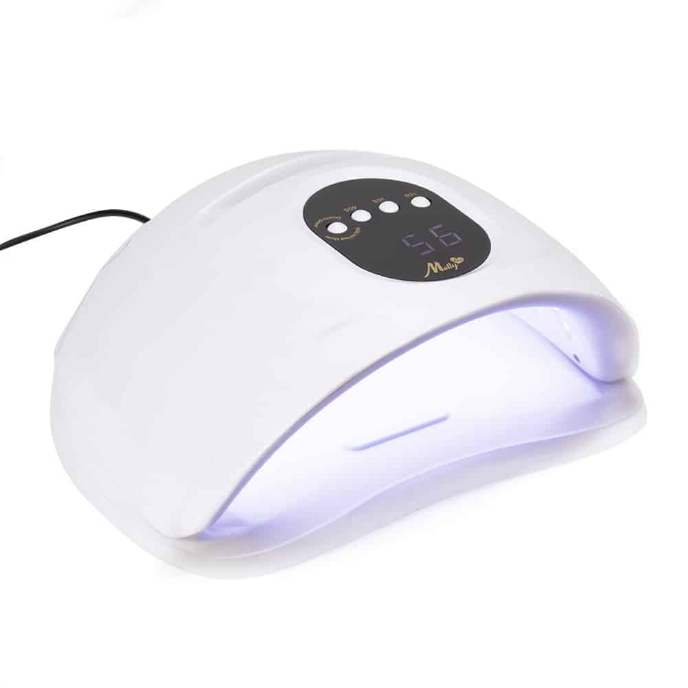 LED lučka MOLLYLUX D9 150W/57 diod z nosilcem za mobitel - Bela - slika 4