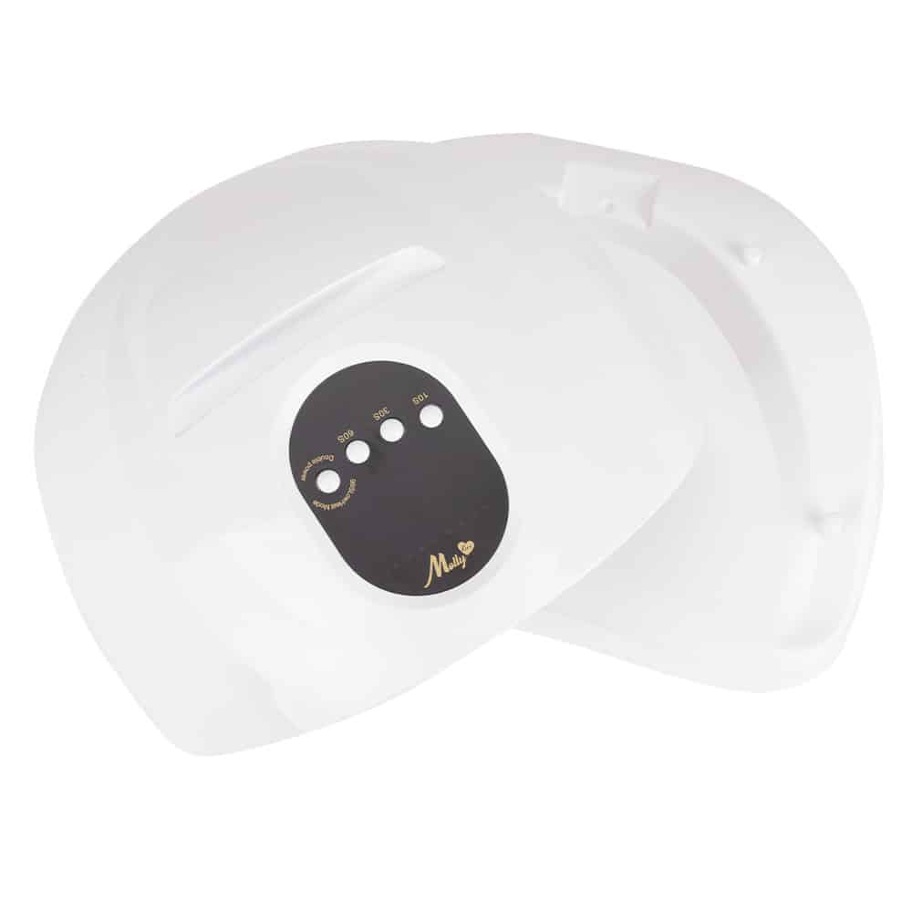 LED lučka MOLLYLUX D9 150W/57 diod z nosilcem za mobitel - Bela - slika 3