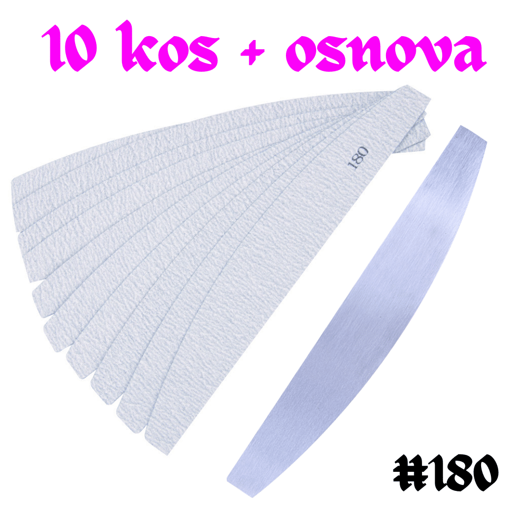 Kovinska osnova + nadomestni papirji LUNCA 180# 10 kos