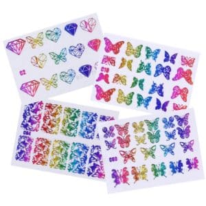 Nalepka vodna HOLO BARVNA - 4 kos