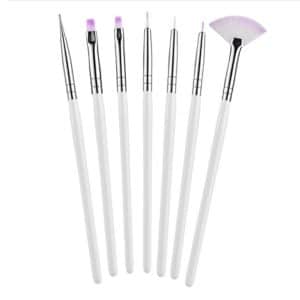 Set čopičev 7 kos BELI daljši