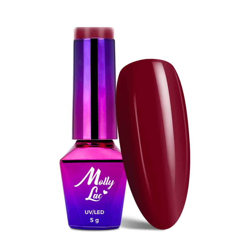 UV lak MollyLac 496 Scarlet 5 ml
