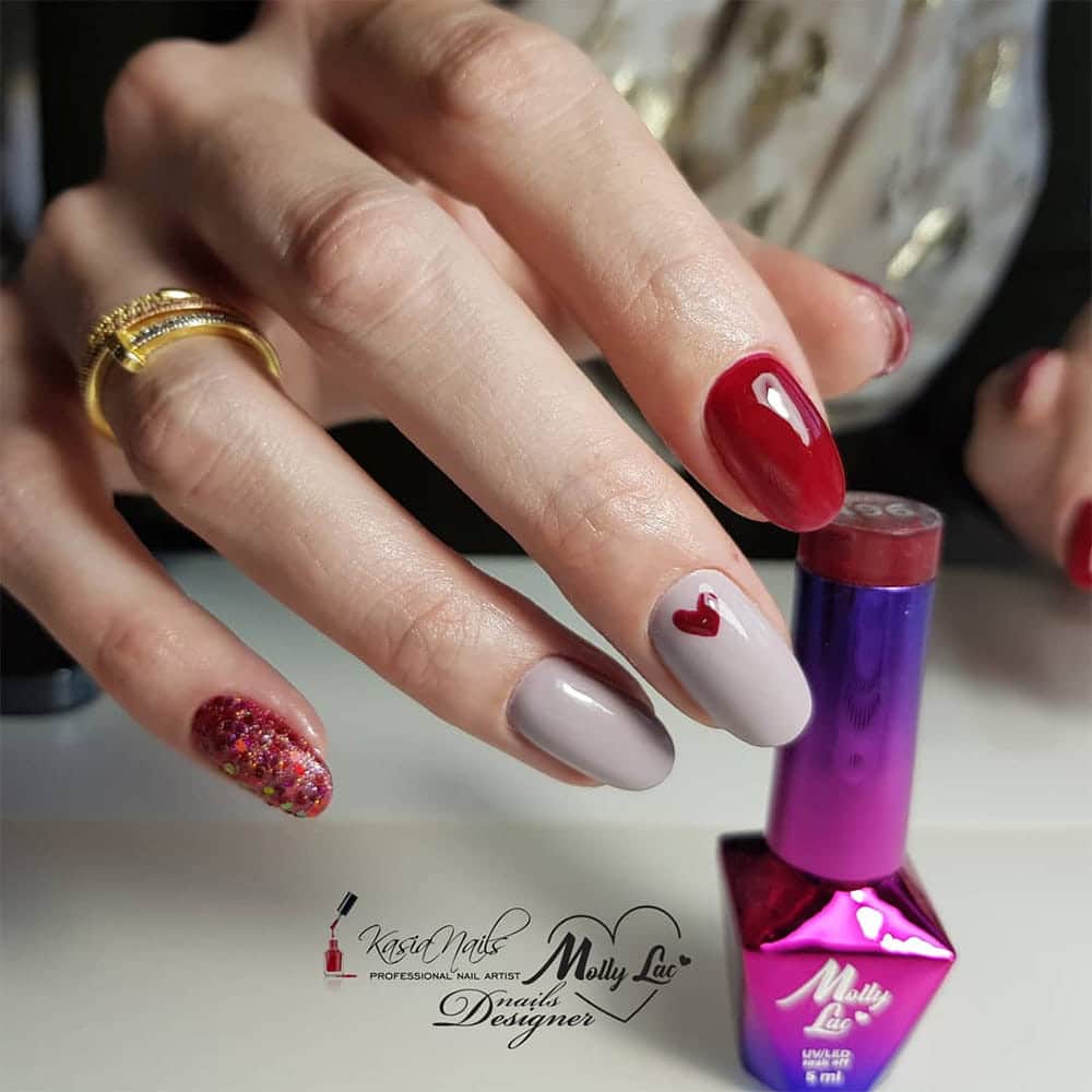 UV lak MollyLac 496 Scarlet 5 ml - slika 2