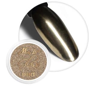 Chrome Mirror Effect prah za nohte - Gold 01