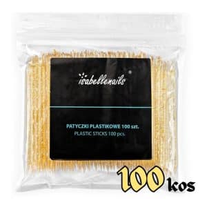 Plastične palčke RUMENE - 100 kos