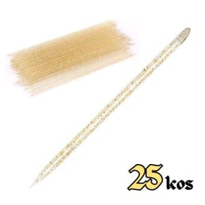 Plastične palčke RUMENE - 25 kos