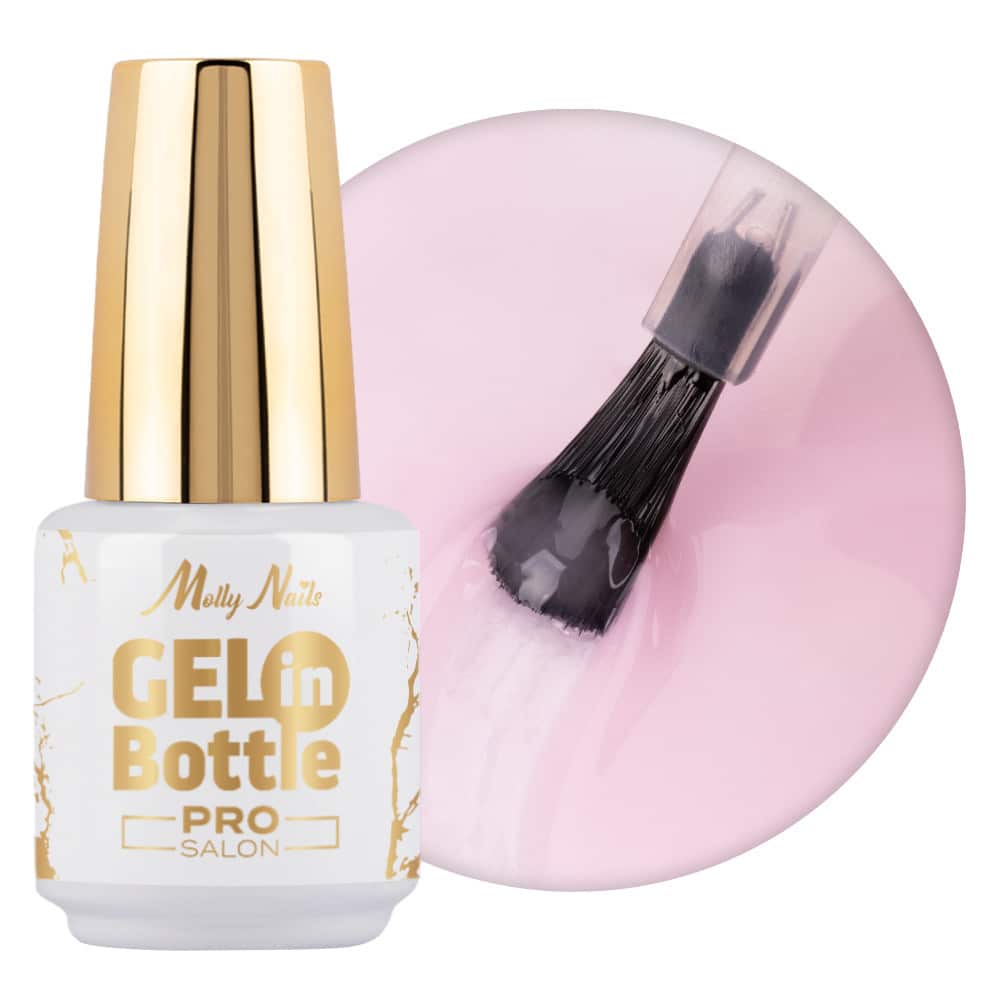 UV Gel in bottle MollyNails Pro Salon ICY PINK 15 ml