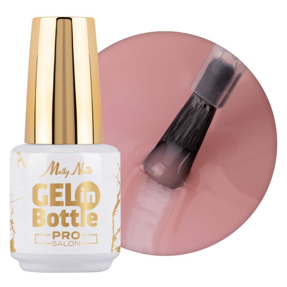 UV Gel in bottle MollyNails Pro Salon NAKED 15 ml