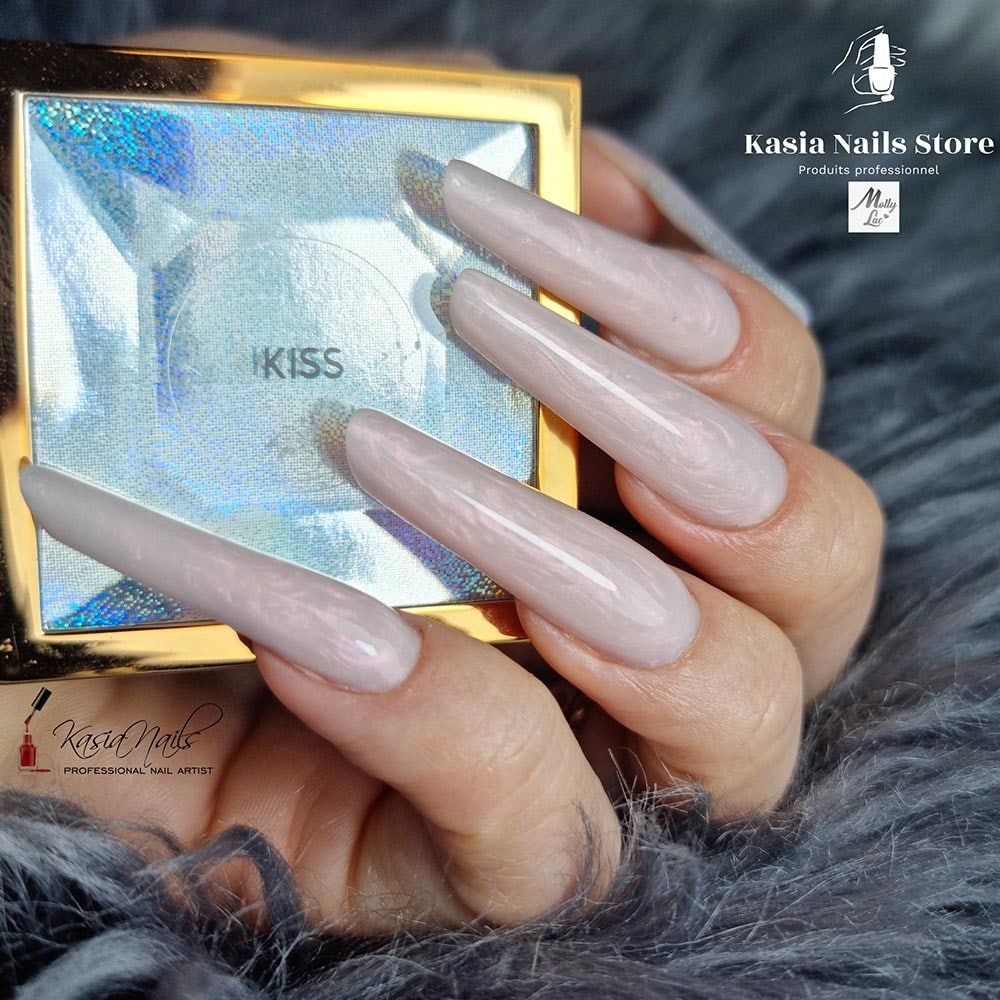 Profesionalni gel MollyLac Pearly Gel KISS - 5 g - slika 5