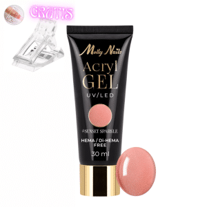 AkriloGel Sunset Sparkle 30 ml + sponka GRATIS