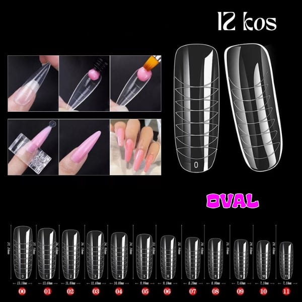 Šablone DUAL OVAL 12 kos