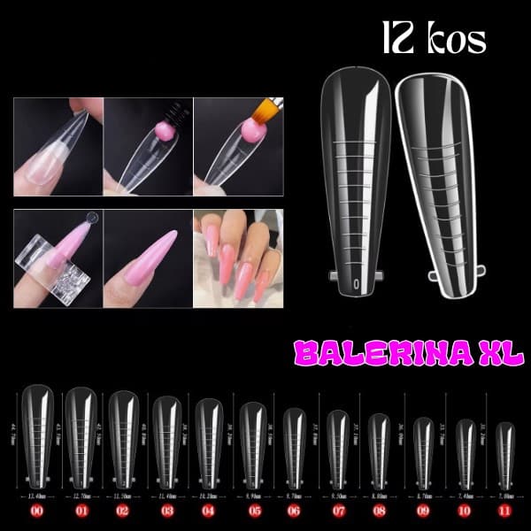 Šablone DUAL BALERINA-XL 12 kos
