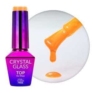 UV TOP Crystal Glass Molly Nails ORANŽEN 10 ml