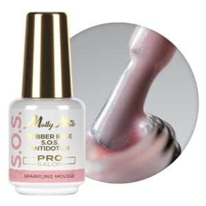 UV Base MollyNails S.O.S. Sparkling Mousse Pro Salon 15 ml