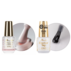 UV Base MollyNails S.O.S. Fluffy Marshmallow + UV Doctor Top Pro Salon 15 ml