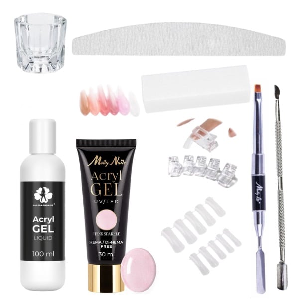 AkriloGel Komplet Pink Sparkle 30 ml