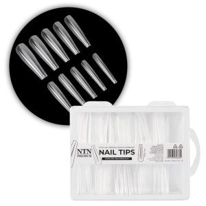 Umetne konice nohtov - BALERINA CLEAR SLIM 100 kos