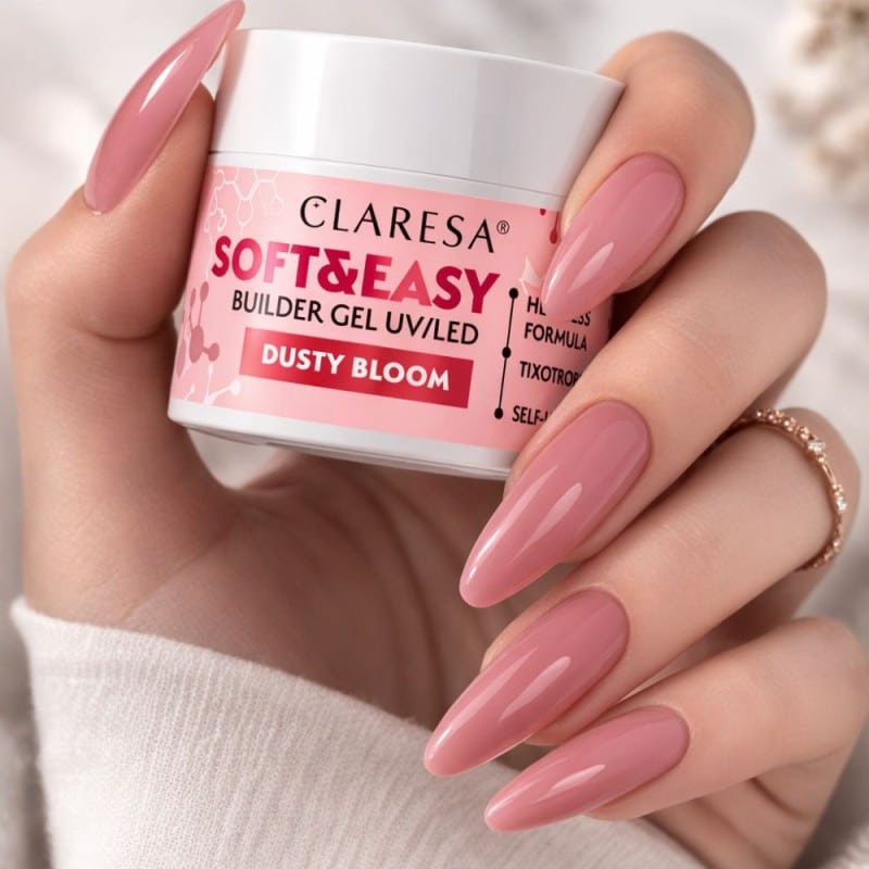 Claresa UV Gel Soft&Easy Dusty Bloom 12 g - slika 4