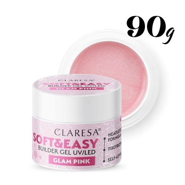 Claresa UV Gel Soft&Easy Glam Pink 90 g