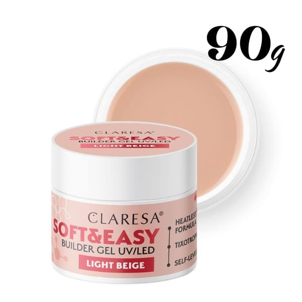 Claresa UV Gel Soft&Easy Light Beige 90 g
