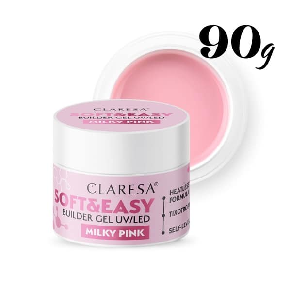 Claresa UV Gel Soft&Easy Milky Pink 90 g