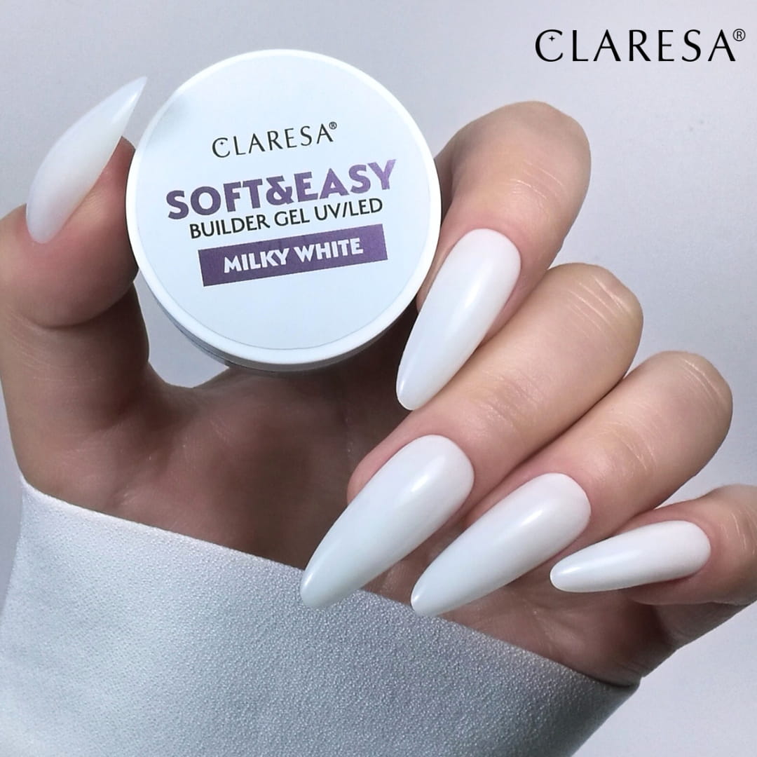 Claresa UV Gel Soft&Easy Milky White 90 g - slika 2