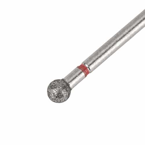 Diamantni nastavek kroglica 4 mm - RDEČ - slika 2