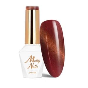 UV lak Molly Nails Cat Eye Rust Red 244