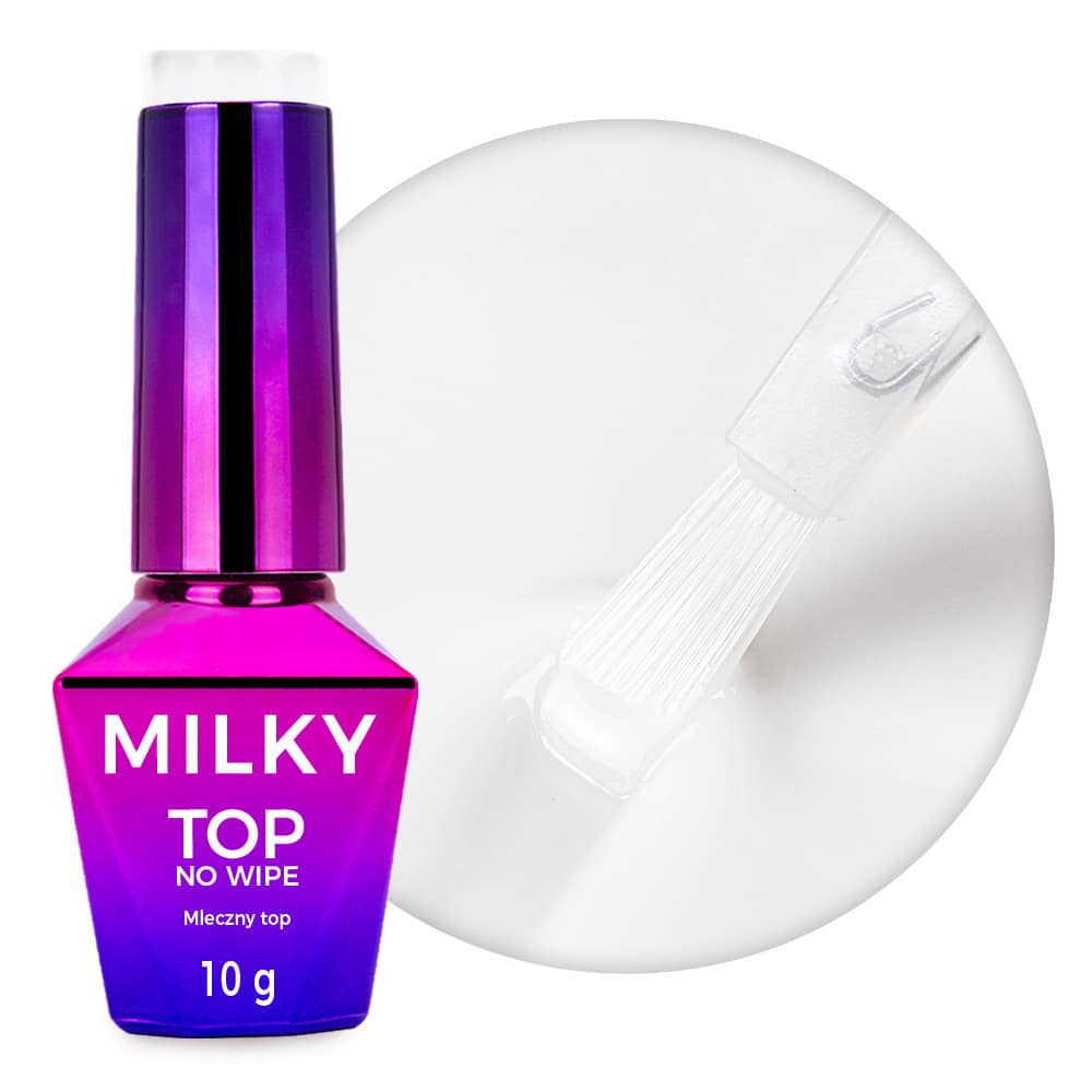 UV TOP Milky MollyNails Cream White 10 ml