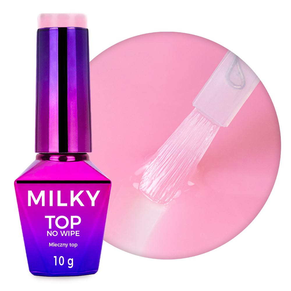 UV TOP Milky MollyNails Milky Pink 10 ml