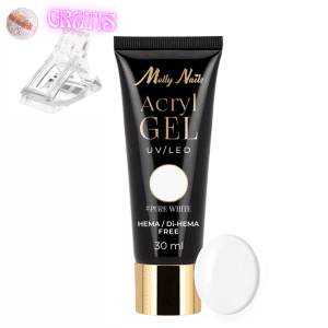 AkriloGel Pure White 30 ml + sponka GRATIS